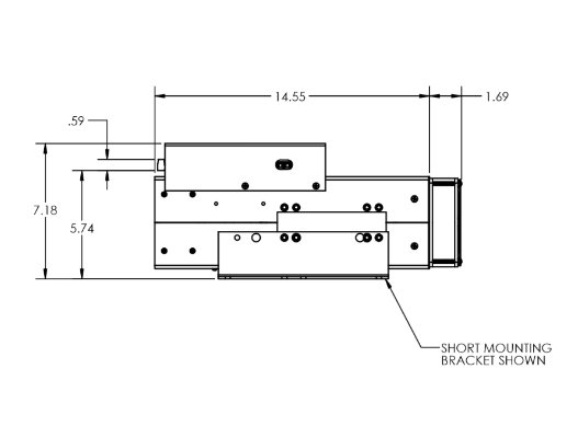 side 1 (short bracket)