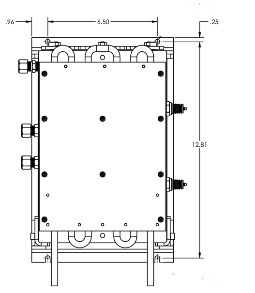 top view 3 cell stack